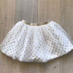 Hanna Andersson Gold Hearted Tule Skirt
